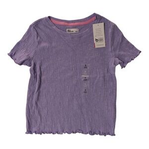 BBC-2 Epic Threads‎ Solid Textured T-Shirt Little Girls Small - Sand Verbena